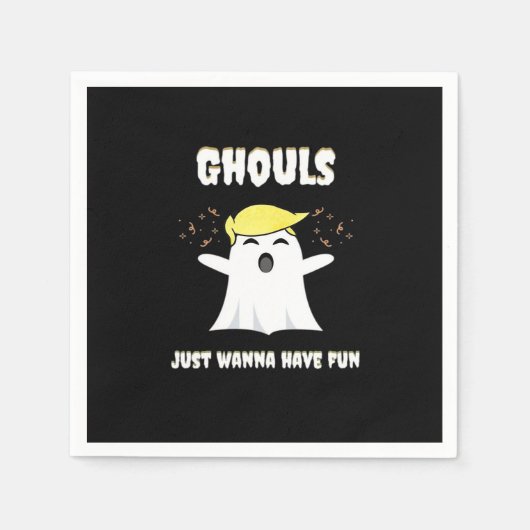 Ghouls nur Wanna haben Spaß Retro Design Serviette (Vorderseite)
