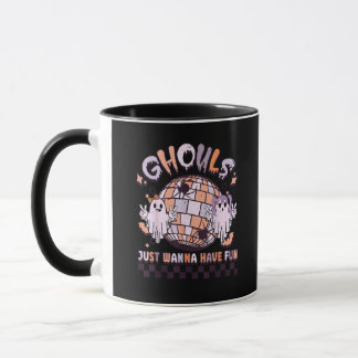 Ghouls nur Wanna haben Spaß Retro Halloween Kostüm Tasse