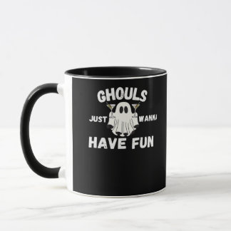 Ghouls nur Wanna Spaß haben - Funny Halloween Cock Tasse