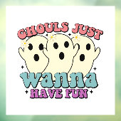 Ghouls nur wollen Spaß haben Fensteraufkleber (Blatt 3)