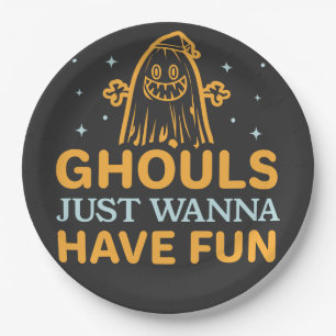 Ghouls nur wollen Spaß haben! Halloween Pappteller