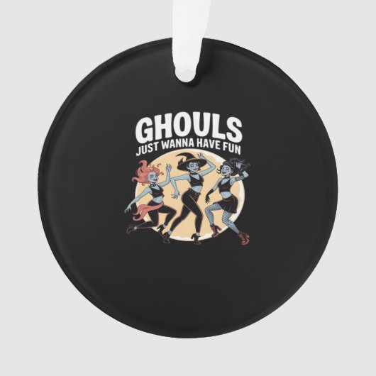 Ghouls nur wollen Spaß haben Herbst & Basic Ornament (Vorderseite)