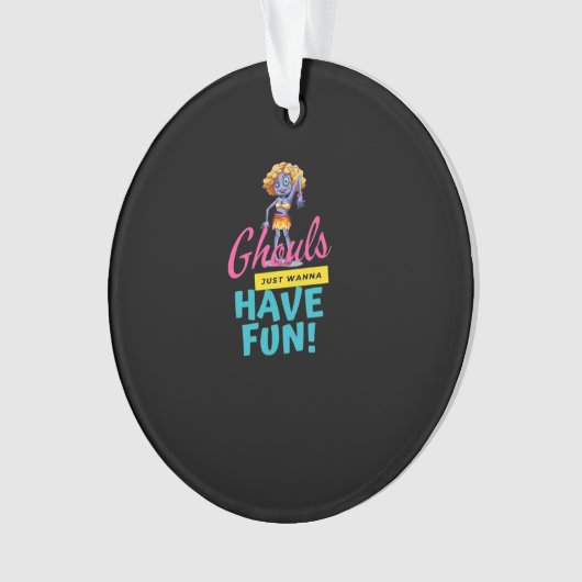 Ghouls nur wollen Spaß haben Herbst-Gefühl Ornament (Vorderseite)