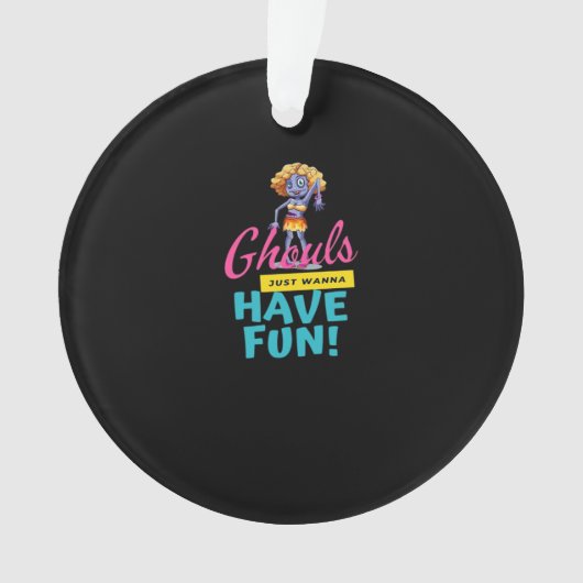 Ghouls nur wollen Spaß haben Herbst-Gefühl Ornament (Vorderseite)