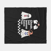 Ghouls nur wollen Spaß haben Herbstwochen Fleecedecke (Vorderseite (Horizontal))