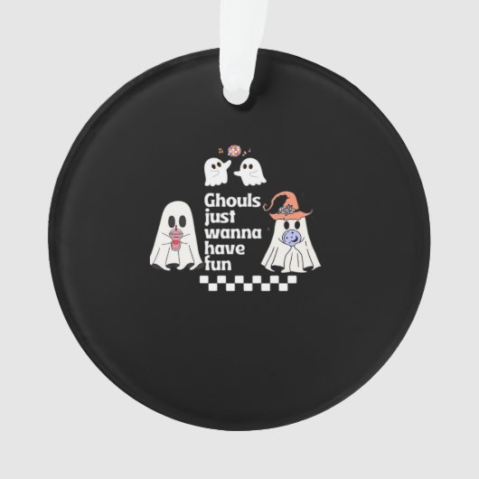 Ghouls nur wollen Spaß haben Herbstwochen Ornament (Vorderseite)
