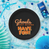 Ghouls nur wollen Spaß haben Pappteller (Party)