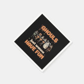 Ghouls nur wollen Spaß Halloween Herbststimmung Serviette (Ecke)