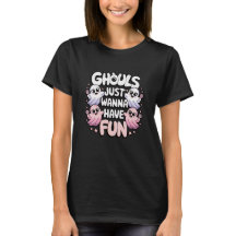 Ghouls nur wollen Spaß pink Lila Halloween