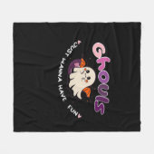 Ghouls Slogan-Zitat ist nur wanna Fleecedecke (Vorderseite (Horizontal))