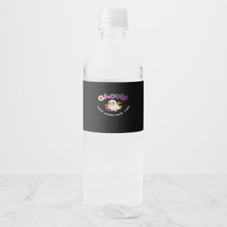Ghouls Slogan-Zitat ist nur wanna Wasserflaschenetikett