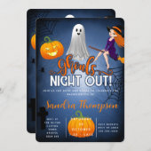 Ghouls übernachten zwischen Junggeselinnen-Abschie Einladung (Vorne/Hinten)