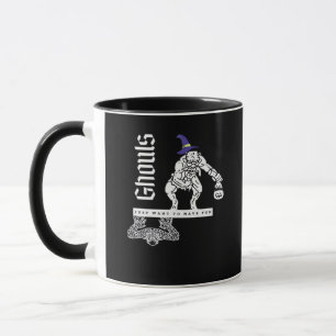 Ghouls, um lustige Halloween Ghouls und Tasse
