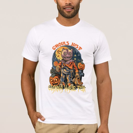 Ghouls will Halloween-Shirt nur Spaß haben T-Shirt (Vorderseite)