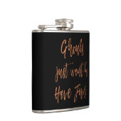 Ghouls Woll einfach, Spaß Halloween-Party zu haben Flachmann (Rechts)