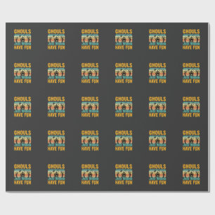 Ghouls wollen nur Spaß haben Halloween-Design_1 Geschenkpapier