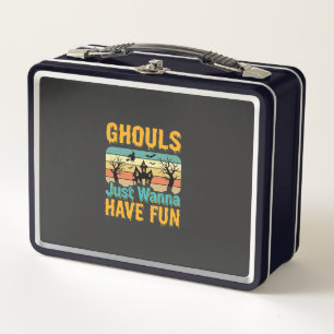 Ghouls wollen nur Spaß haben Halloween-Design_1 Metall Brotdose