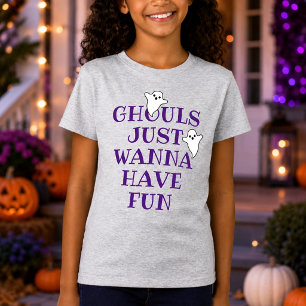 Ghouls wollen nur Spaß haben Mädchen Halloween T-Shirt