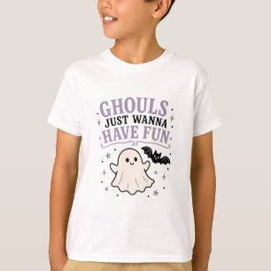 Ghouls wollen nur Spaß haben Süße Geisterfledermau T-Shirt