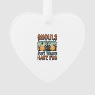 Ghouls wollen nur Spaß haben Vintage Halloween Ornament