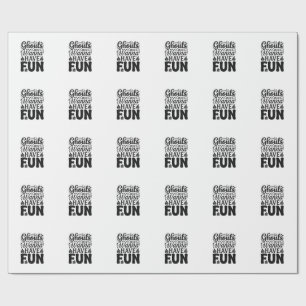 Ghouls wollen nur Spaß haben Vintage Halloween SVG Geschenkpapier