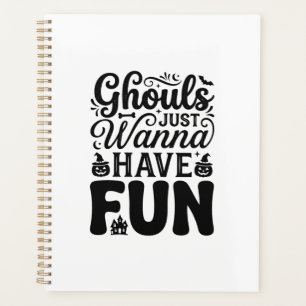 Ghouls wollen nur Spaß haben Vintage Halloween SVG Planer
