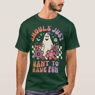 Ghouls wollen Spaß haben, lustige Halloween Zitate T-Shirt
