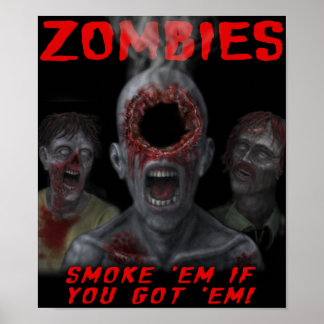 Ghoulzone Zombies - Beschlagnahme - kleine Printwe Poster