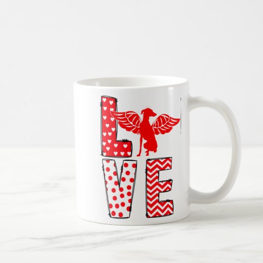 Ghound Valentines Day Love Valentine Cute Heart  Kaffeetasse (Rechts)
