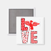 Ghound Valentines Day Love Valentine Cute Heart  Magnet (Vorderseite/Rückseite)