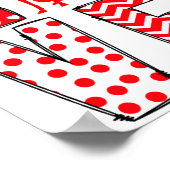 Ghound Valentines Day Love Valentine Cute Heart Poster (Ecke)