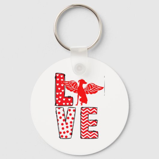 Ghound Valentines Day Love Valentine Cute Heart Schlüsselanhänger (Vorderseite)