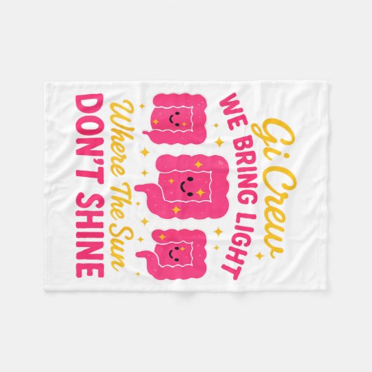 Gi Crew We Bring Light Where The Sun Don't Shine  Fleecedecke (Vorderseite (Horizontal))