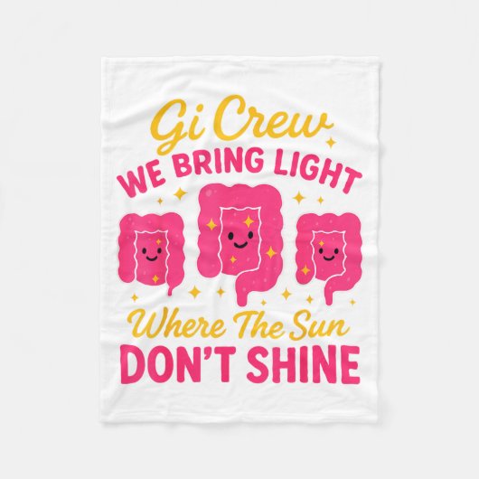 Gi Crew We Bring Light Where The Sun Don't Shine Fleecedecke (Vorderseite)