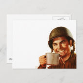 GI Cuppa Joe Postkarte (Vorne/Hinten)