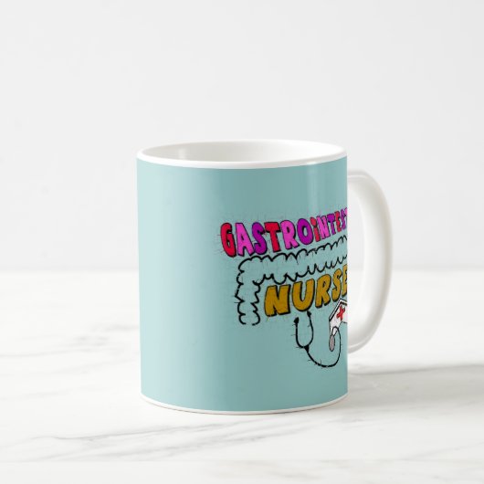 GI (gastro-intestinale) Krankenschwester-Geschenke Kaffeetasse (VorderseiteRechts)