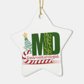 GI-GASTROENTEROLOGE-FROHE WEIHNACHTEN KERAMIK ORNAMENT (Links)