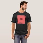 Gi-Ginger Funny Chemistry Element Symbol T - Shirt (Vorne ganz)