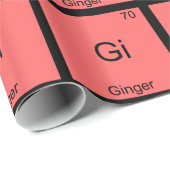 Gi - Ginger Meme Name Chemistry Periodic Table Geschenkpapier (Rolleneckpunkt)