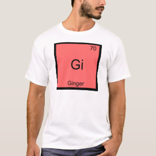 Gi - Ingwer Chemie Periodensystem Symbol T-Shirt