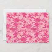 GI Jane Army Camouflage Militär Geburtstag Einladung (Rückseite)