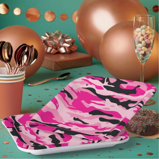 GI JANE Military Camouflage Cocktail Party Teller (Multi)