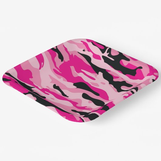 GI JANE Military Camouflage Cocktail Party Teller (Gewinkelt)