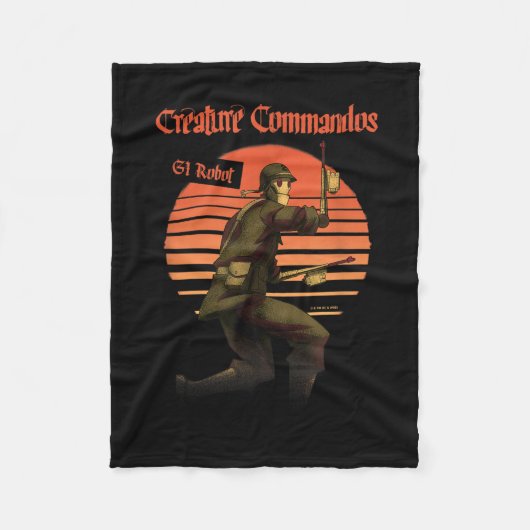 Gi Robot Poster Fleecedecke (Vorderseite)