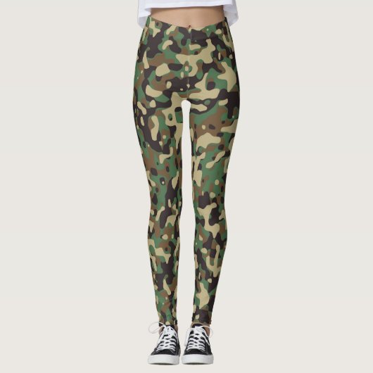 GI Soldat-Militär tarnt Herrn Frau Shower Party Leggings (Vorderseite)