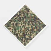 GI Soldier Camouflage Military Celebration Party Serviette (Ecke)