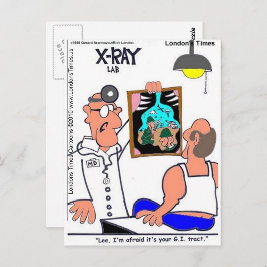 GI Tract Funny Gastrointestinal Medizinische T-Shi Postkarte (Vorne/Hinten)