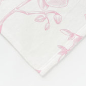 Gia | Benutzerdefiniertes rosa Teddy-Bär-Kinderzim Fleecedecke (Ecke)