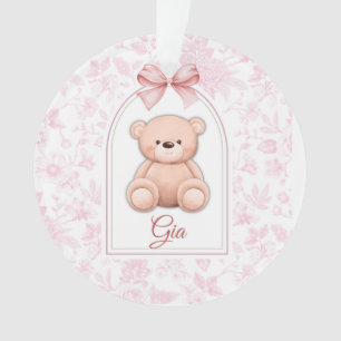 Gia Benutzerdefiniertes rosa Teddy-Bär-Kinderzim Ornament