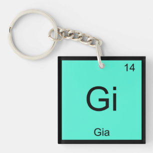 Gia Name Chemie Element Periodensystem Schlüsselanhänger